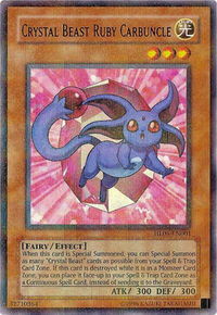 Crystal Beast Ruby Carbuncle - Hobby League 5 (HL05) #HL05-EN001 - Rare YuGiOh Trading Card