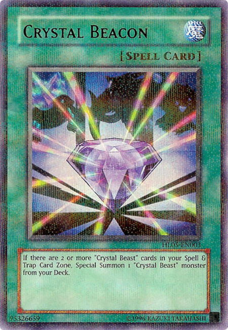 Crystal Beacon - Hobby League 5 YuGiOh trading card