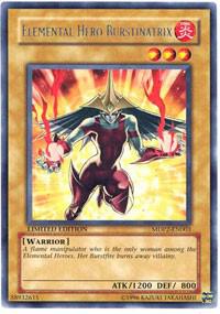 Elemental Hero Burstinatrix - McDonald's Promo Series 2 YuGiOh trading card