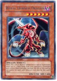 White-Horned Dragon - McDonald's Promo Series 2 (MDP2) #MDP2-EN006 - Rare YuGiOh Trading Card