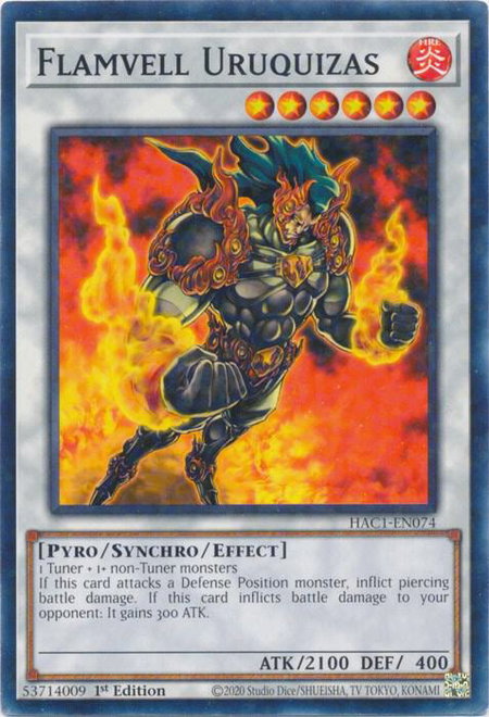 Flamvell Uruquizas (Duel Terminal) - Hidden Arsenal: Chapter 1 YuGiOh trading card