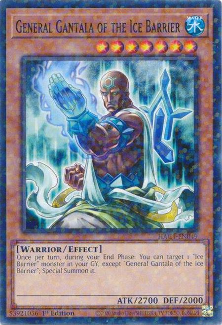 General Gantala of the Ice Barrier (Duel Terminal) trading card from Hidden Arsenal: Chapter 1 General Gantala of the Ice Barrier (Duel Terminal) - Hidden Arsenal: Chapter 1 YuGiOh trading card