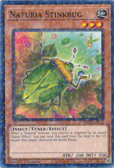 Naturia Stinkbug (Duel Terminal) trading card from Hidden Arsenal: Chapter 1 Naturia Stinkbug (Duel Terminal) - Hidden Arsenal: Chapter 1 YuGiOh trading card