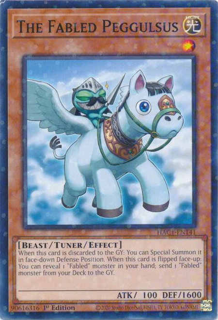 The Fabled Peggulsus (Duel Terminal) - Hidden Arsenal: Chapter 1 YuGiOh trading card