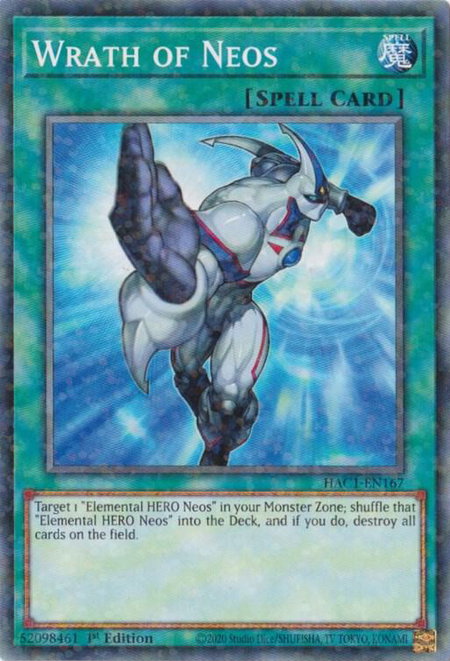 Wrath of Neos (Duel Terminal) - Hidden Arsenal: Chapter 1 YuGiOh trading card