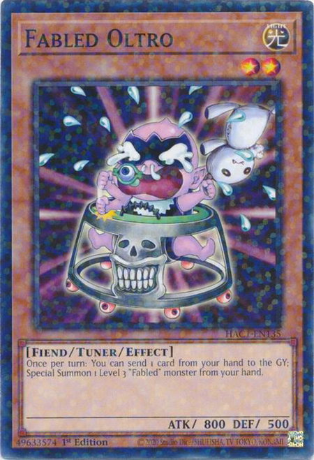Fabled Oltro (Duel Terminal) trading card from Hidden Arsenal: Chapter 1 Fabled Oltro (Duel Terminal) - Hidden Arsenal: Chapter 1 YuGiOh trading card
