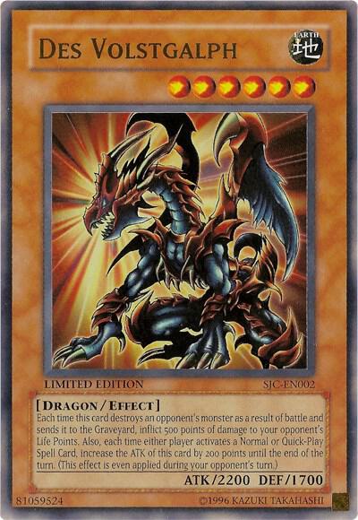 Des Volstgalph - Shonen Jump Championship Series Promos YuGiOh trading card