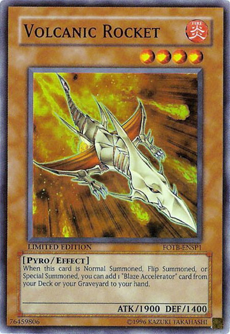 Volcanic Rocket - Sneak Preview Series 3 YuGiOh trading card