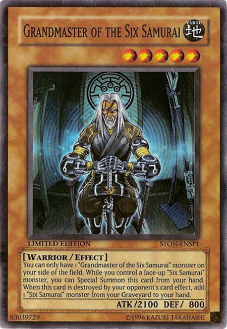 Grandmaster of the Six Samurai - Sneak Preview Series 3 YuGiOh trading card