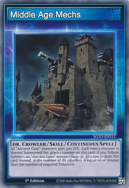 Middle Age Mechs trading card from Speed Duel GX: Duel Academy Box Middle Age Mechs - Speed Duel GX: Duel Academy Box YuGiOh trading card