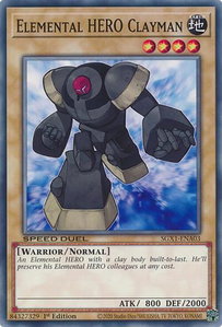Elemental HERO Clayman - Speed Duel GX: Duel Academy Box  #SGX1-ENA03 - Common / Short Print YuGiOh Trading Card