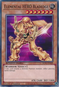 Elemental HERO Bladedge - Speed Duel GX: Duel Academy Box  #SGX1-ENA09 - Common / Short Print YuGiOh Trading Card