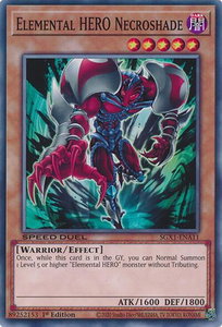 Elemental HERO Necroshade - Speed Duel GX: Duel Academy Box  #SGX1-ENA11 - Common / Short Print YuGiOh Trading Card