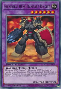 Elemental HERO Rampart Blaster - Speed Duel GX: Duel Academy Box  #SGX1-ENA23 - Common / Short Print YuGiOh Trading Card