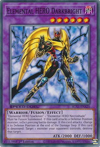 Elemental HERO Darkbright - Speed Duel GX: Duel Academy Box  #SGX1-ENA25 - Common / Short Print YuGiOh Trading Card