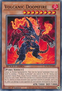 Volcanic Doomfire - Speed Duel GX: Duel Academy Box  #SGX1-ENH01 - Common / Short Print YuGiOh Trading Card