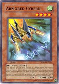 Armored Cybern trading card from Phantom Darkness Armored Cybern - Phantom Darkness YuGiOh trading card