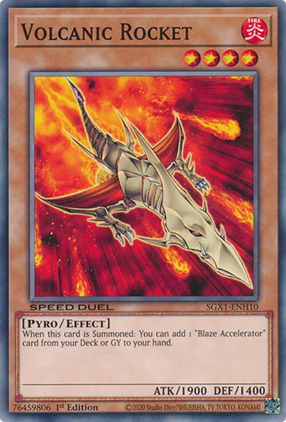 Volcanic Rocket - Speed Duel GX: Duel Academy Box YuGiOh trading card