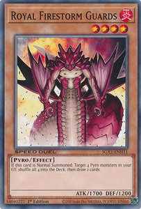 Royal Firestorm Guards - Speed Duel GX: Duel Academy Box  #SGX1-ENH11 - Common / Short Print YuGiOh Trading Card
