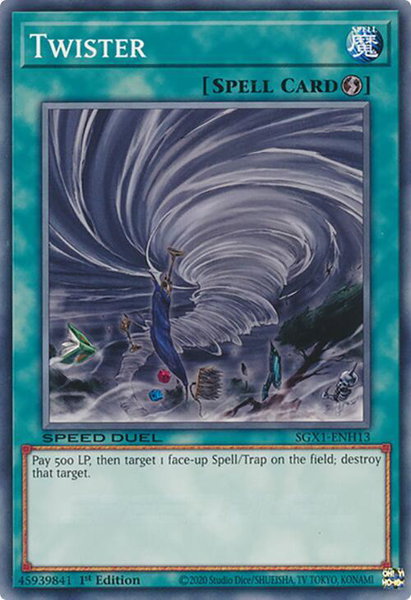Twister trading card from Speed Duel GX: Duel Academy Box Twister - Speed Duel GX: Duel Academy Box YuGiOh trading card
