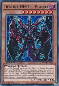 Destiny HERO - Plasma - Speed Duel GX: Duel Academy Box  #SGX1-ENB01 - Common / Short Print YuGiOh Trading Card