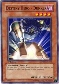 Destiny Hero - Dunker - Phantom Darkness (PTDN) #PTDN-EN014 - Common / Short Print YuGiOh Trading Card