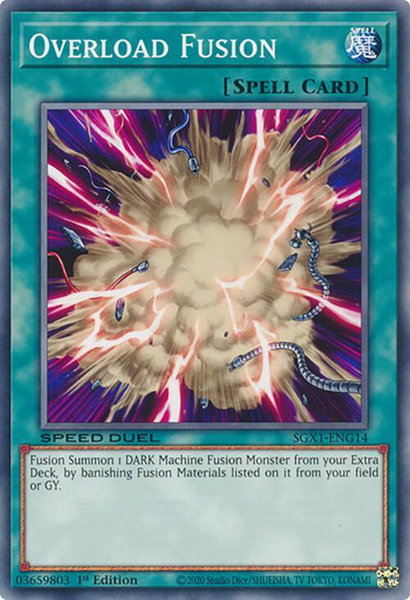 Overload Fusion trading card from Speed Duel GX: Duel Academy Box Overload Fusion - Speed Duel GX: Duel Academy Box YuGiOh trading card