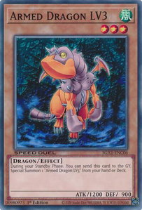 Armed Dragon LV3 - Speed Duel GX: Duel Academy Box  #SGX1-ENC06 - Common / Short Print YuGiOh Trading Card