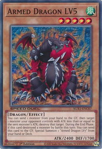 Armed Dragon LV5 - Speed Duel GX: Duel Academy Box  #SGX1-ENC07 - Common / Short Print YuGiOh Trading Card
