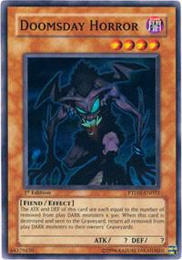 Doomsday Horror - Phantom Darkness YuGiOh trading card