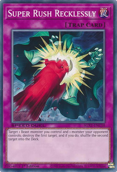 Super Rush Recklessly - Speed Duel GX: Duel Academy Box YuGiOh trading card