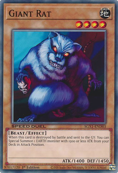 Giant Rat - Speed Duel GX: Duel Academy Box YuGiOh trading card