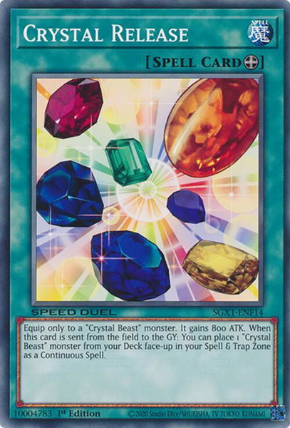 Crystal Release - Speed Duel GX: Duel Academy Box YuGiOh trading card
