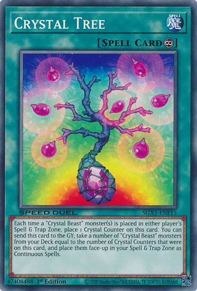 Crystal Tree - Speed Duel GX: Duel Academy Box YuGiOh trading card