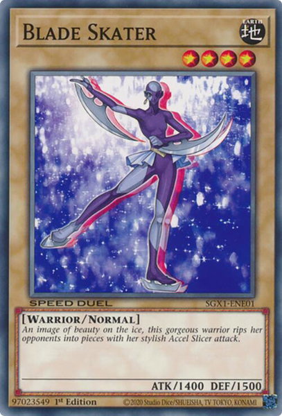 Blade Skater trading card from Speed Duel GX: Duel Academy Box Blade Skater - Speed Duel GX: Duel Academy Box YuGiOh trading card