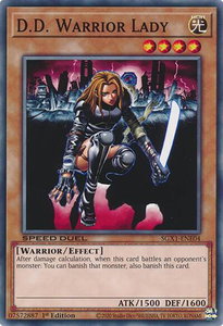 D.D. Warrior Lady - Speed Duel GX: Duel Academy Box  #SGX1-ENE04 - Common / Short Print YuGiOh Trading Card