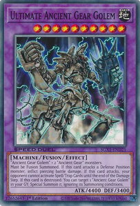 Ultimate Ancient Gear Golem - Speed Duel GX: Duel Academy Box  #SGX1-END21 - Common / Short Print YuGiOh Trading Card