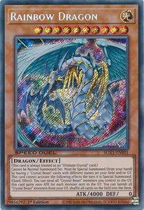 Rainbow Dragon (Secret Rare) - Speed Duel GX: Duel Academy Box  #SGX1-ENF01 - Secret Rare YuGiOh Trading Card