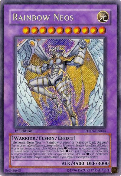 Rainbow Neos trading card from Phantom Darkness Rainbow Neos - Phantom Darkness YuGiOh trading card