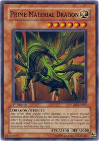 Prime Material Dragon trading card from Phantom Darkness Prime Material Dragon - Phantom Darkness YuGiOh trading card