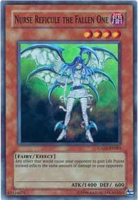 Nurse Reficule the Fallen One trading card from PS2 Yugioh GX The Beginning of Destiny Nurse Reficule the Fallen One - PS2 Yugioh GX The Beginning of Destiny YuGiOh trading card