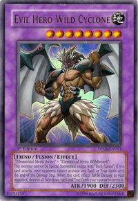 Evil Hero Wild Cyclone - Duelist Pack 6: Jaden Yuki 3 (DP06) #DP06-EN011 - Ultra Rare YuGiOh Trading Card