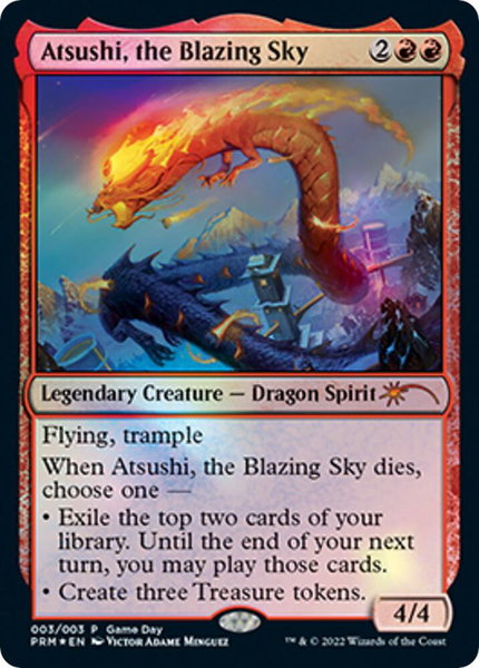 Atsushi, the Blazing Sky - Game Day & Store Championship Promos Magic: The Gathering trading card