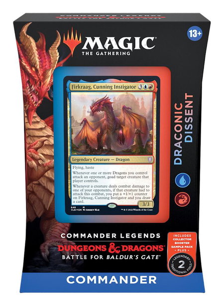 Commander Legends: Battle for Baldur's Gate - Draconic Dissent Commander Deck trading card from Commander Legends: Battle for Baldur's Gate Commander Legends: Battle for Baldur's Gate - Draconic Dissent Commander Deck - Commander Legends: Battle for Baldur's Gate Magic: The Gathering trading card