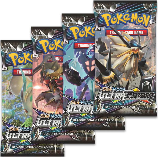 Ultra Prism Booster Pack Art Bundle [Set of 4] - SM - Ultra Prism Pokémon trading card