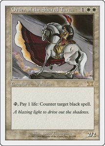 Order of the Sacred Torch - Classic Sixth Edition (6ED) #32 - Rare Magic: The Gathering Trading Card