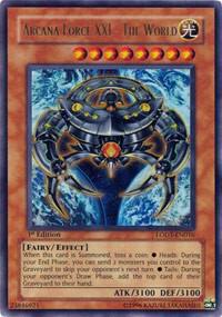 Arcana Force XXI - The World - Light of Destruction YuGiOh trading card