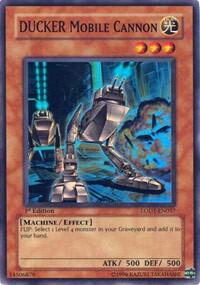 DUCKER Mobile Cannon - Light of Destruction YuGiOh trading card