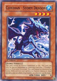 Cloudian - Storm Dragon trading card from Light of Destruction Cloudian - Storm Dragon - Light of Destruction YuGiOh trading card