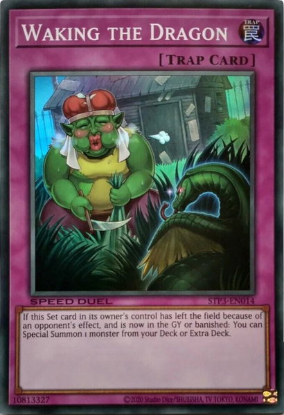 Waking the Dragon trading card from Speed Duel: Tournament Pack 3 Waking the Dragon - Speed Duel: Tournament Pack 3 YuGiOh trading card